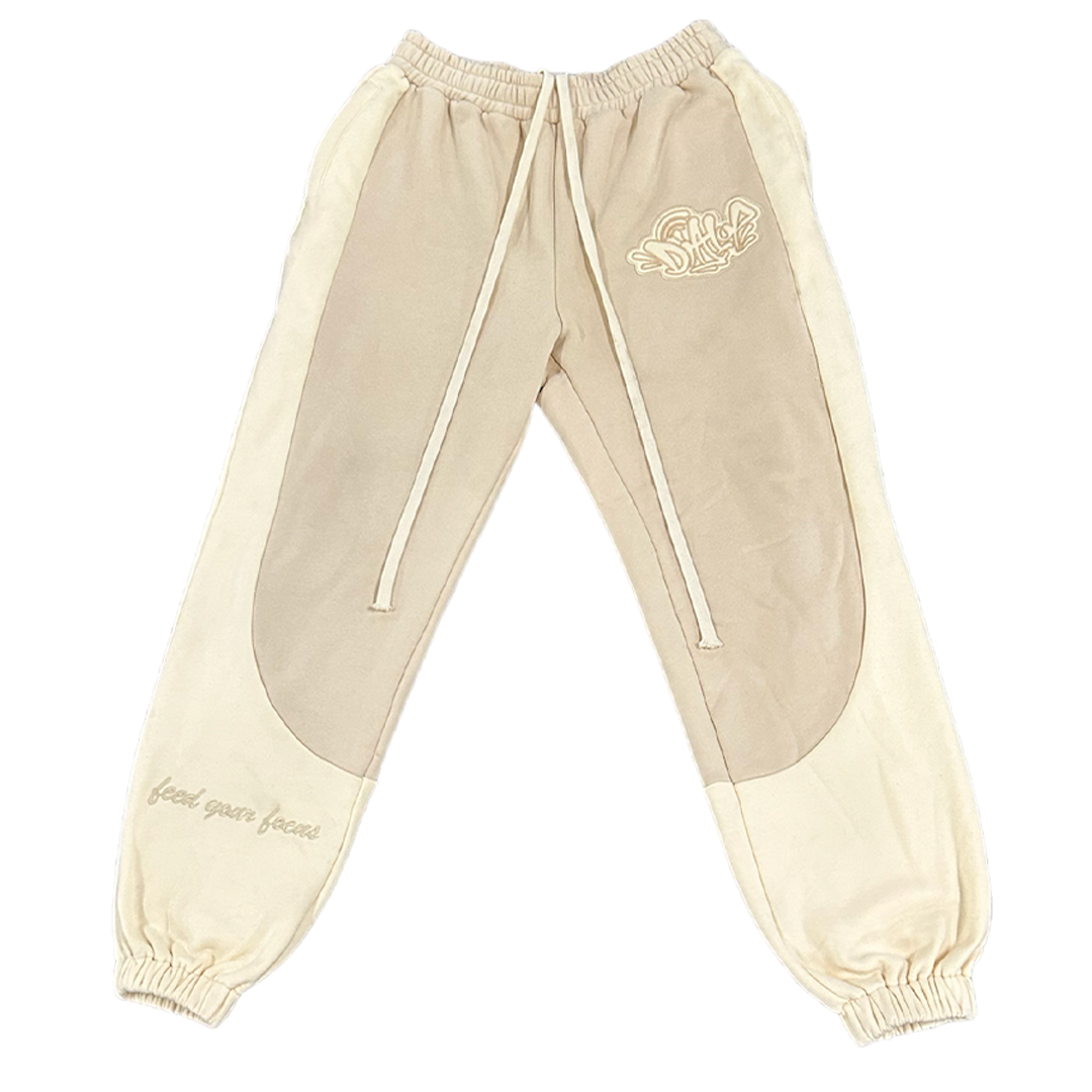CREAM SPLICED JOGGER