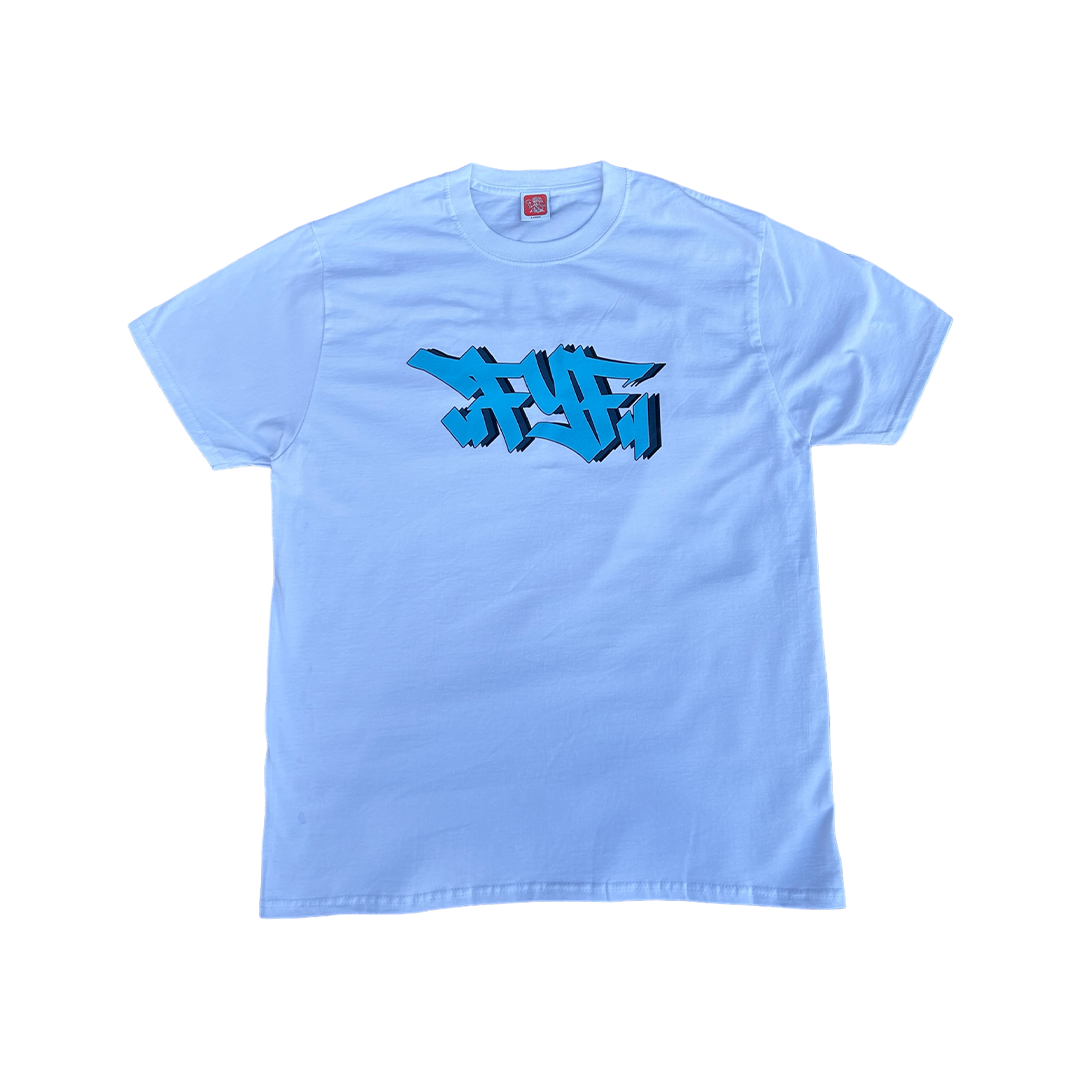 BLUE FYF TEE (WHITE)