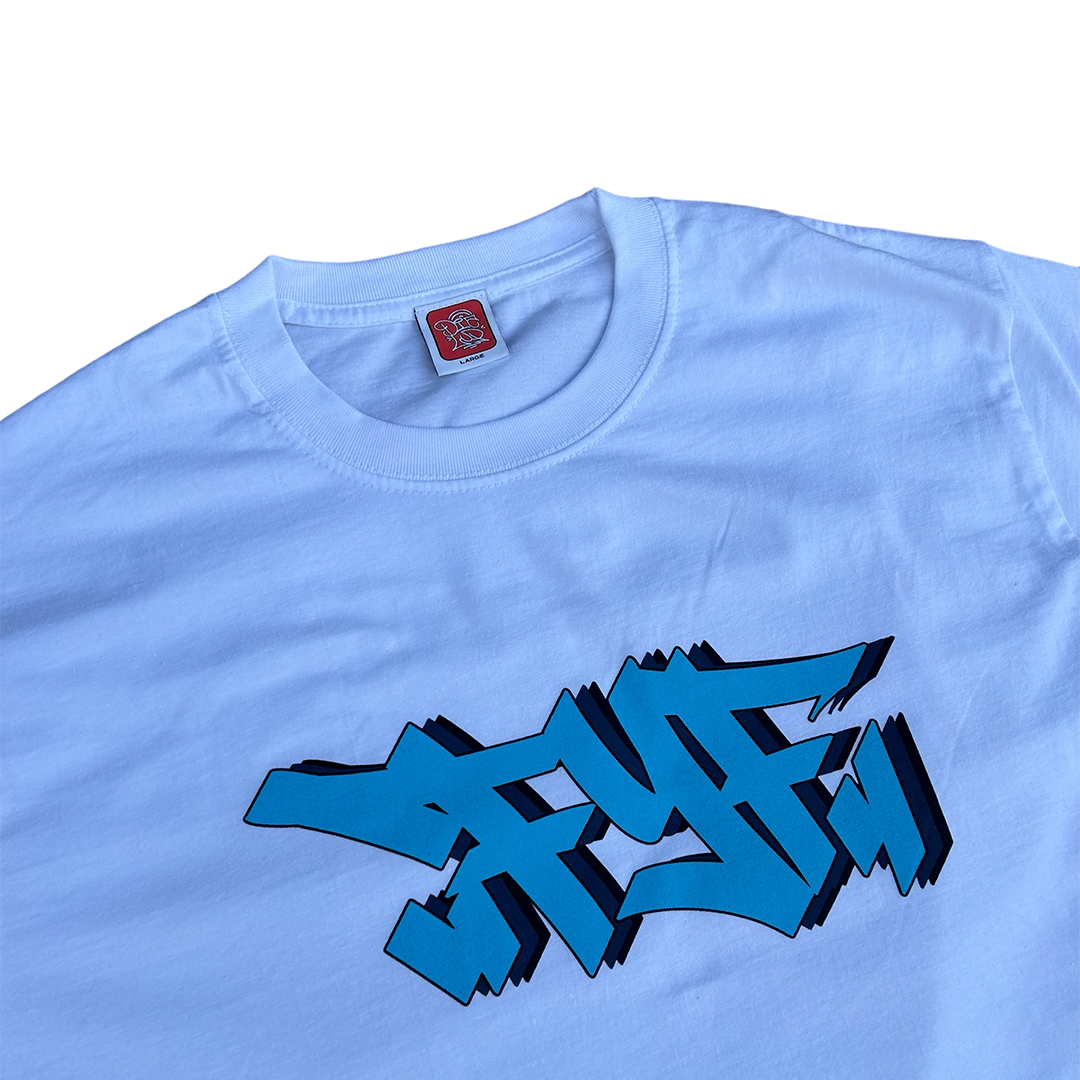 BLUE FYF TEE (WHITE)