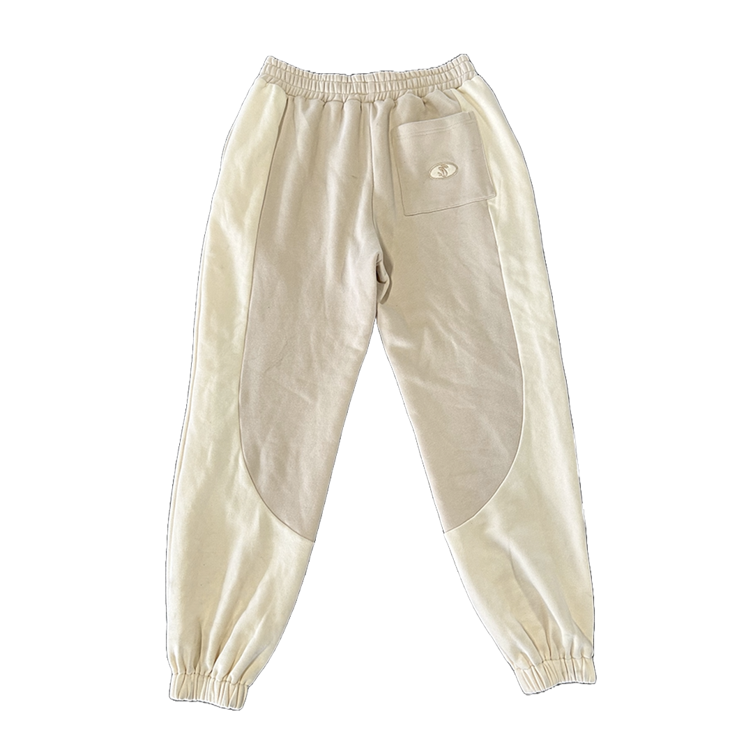 CREAM SPLICED JOGGER