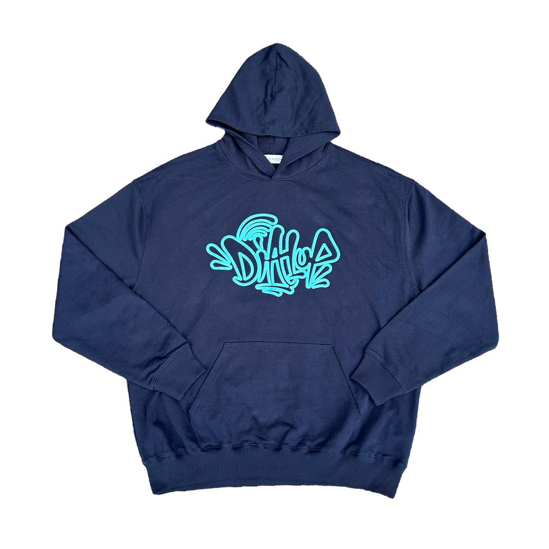 NAVY OUTLINE HOODIE