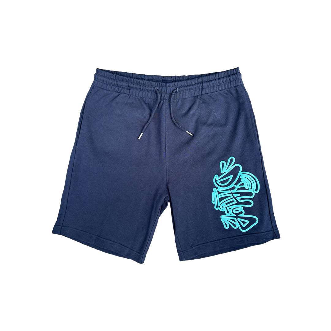 NAVY OUTLINE SHORTS