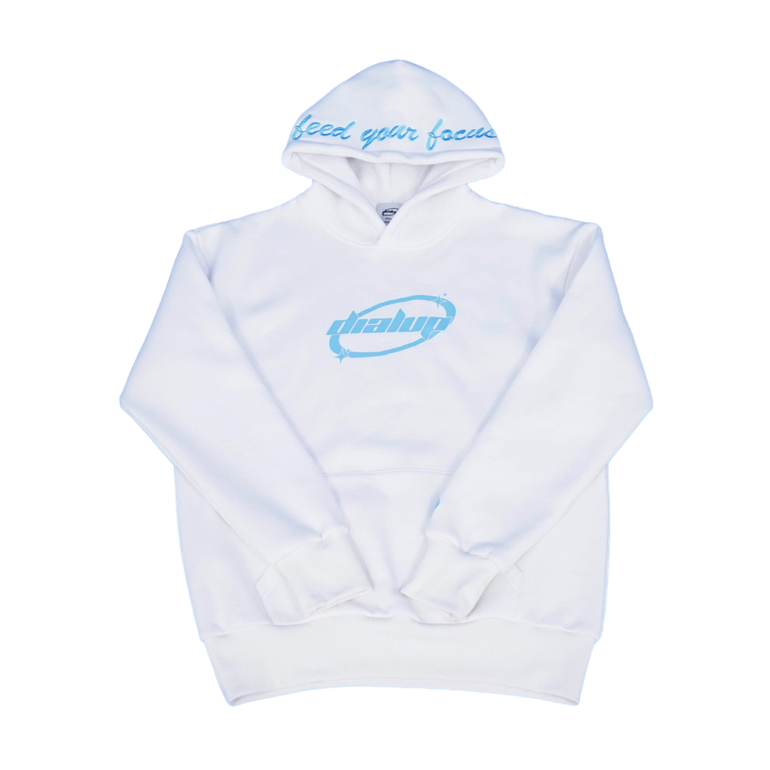 WHITE OVAL HOOD