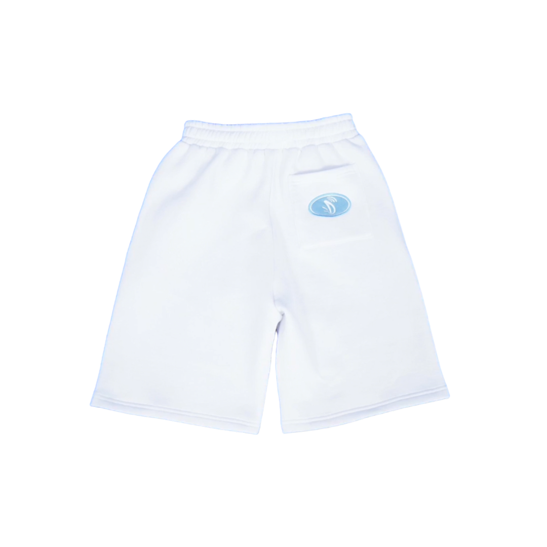 WHITE OVAL SHORTS