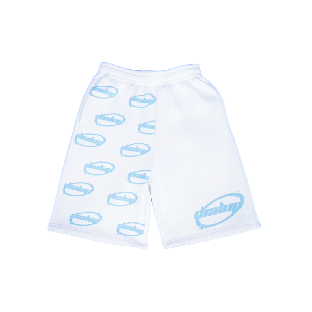 WHITE OVAL SHORTS