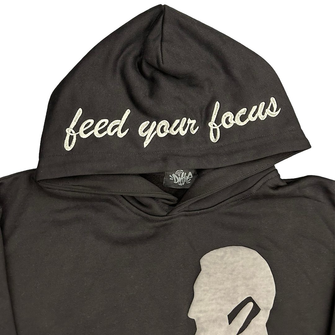 BLACK GRAPHIC HOODIE