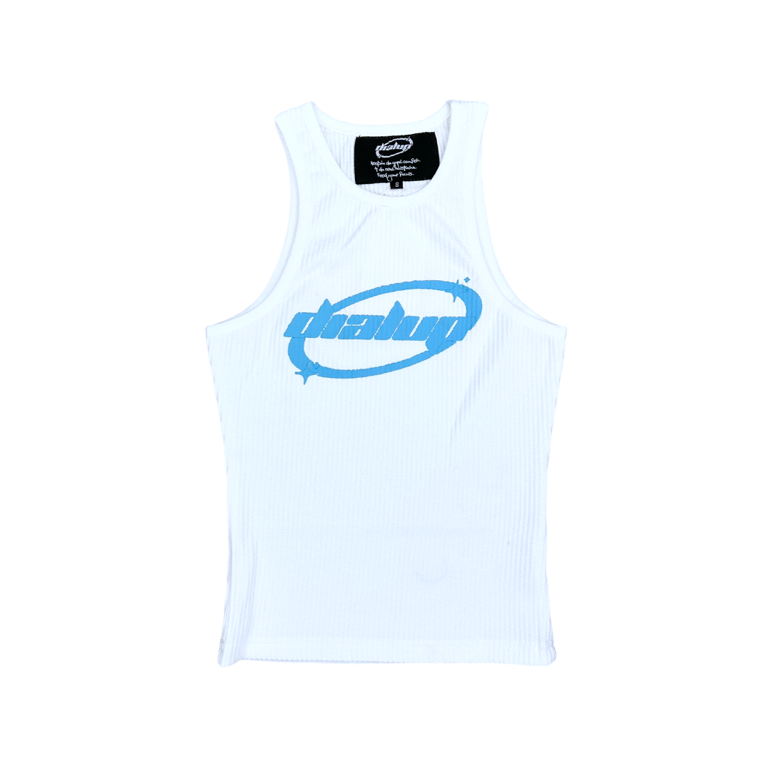 DÉBARDEUR BLEU LOGO FEMME