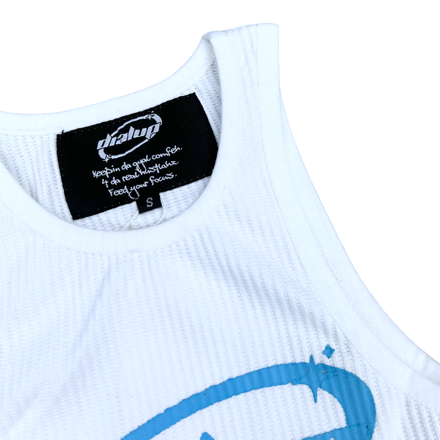 DÉBARDEUR BLEU LOGO FEMME